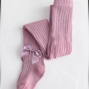 TODDLER GIRL SIZE 12-24 MONTHS NEW BOWKNOT STRETCHY SOLID DANCING LEGGINGS